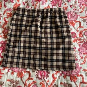 mini plaid skirt